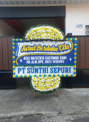 Papan Bunga Duka di Sukarena